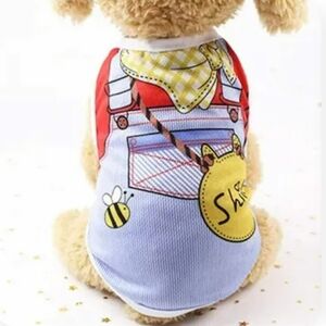 Lulala Costumes Printed Puppy T-Shirts Breathable Dog Outfit Size L